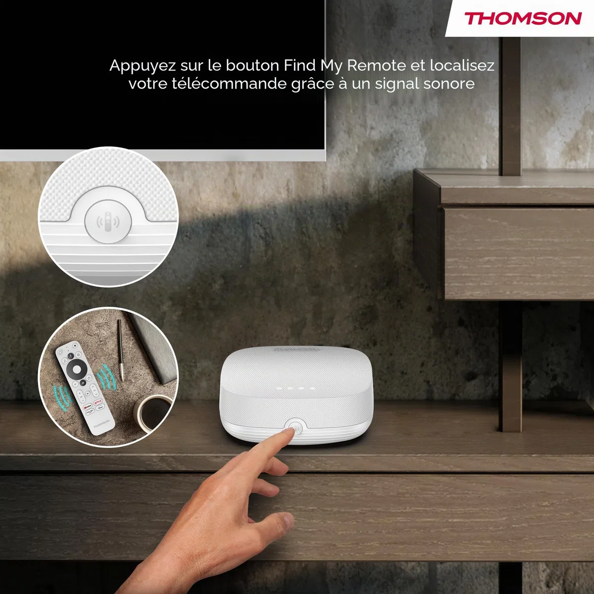 Thomson Streaming Box Plus 270 Blanc, Google TV, 4K UHD, Haut-Parleur intégré pour Commande vocale Mains Libres, Google Cast, Netflix, Disney+, Wi-FI, Adaptateur Secteur Multi-Prises, 3 Go de RAM, 32
