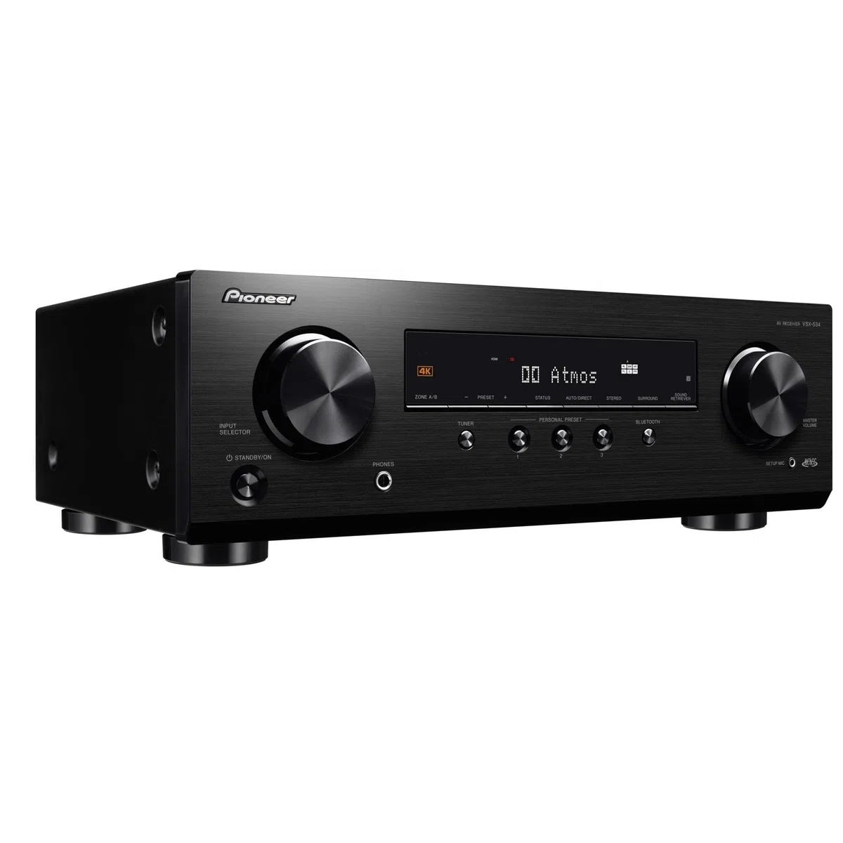 Pioneer VSX-534 Récepteur (5x150 Watt, Dolby Atmos, DTS:X, MCACC, Advanced Sound Retriever, AM/FM, Bluetooth, USB), Noir