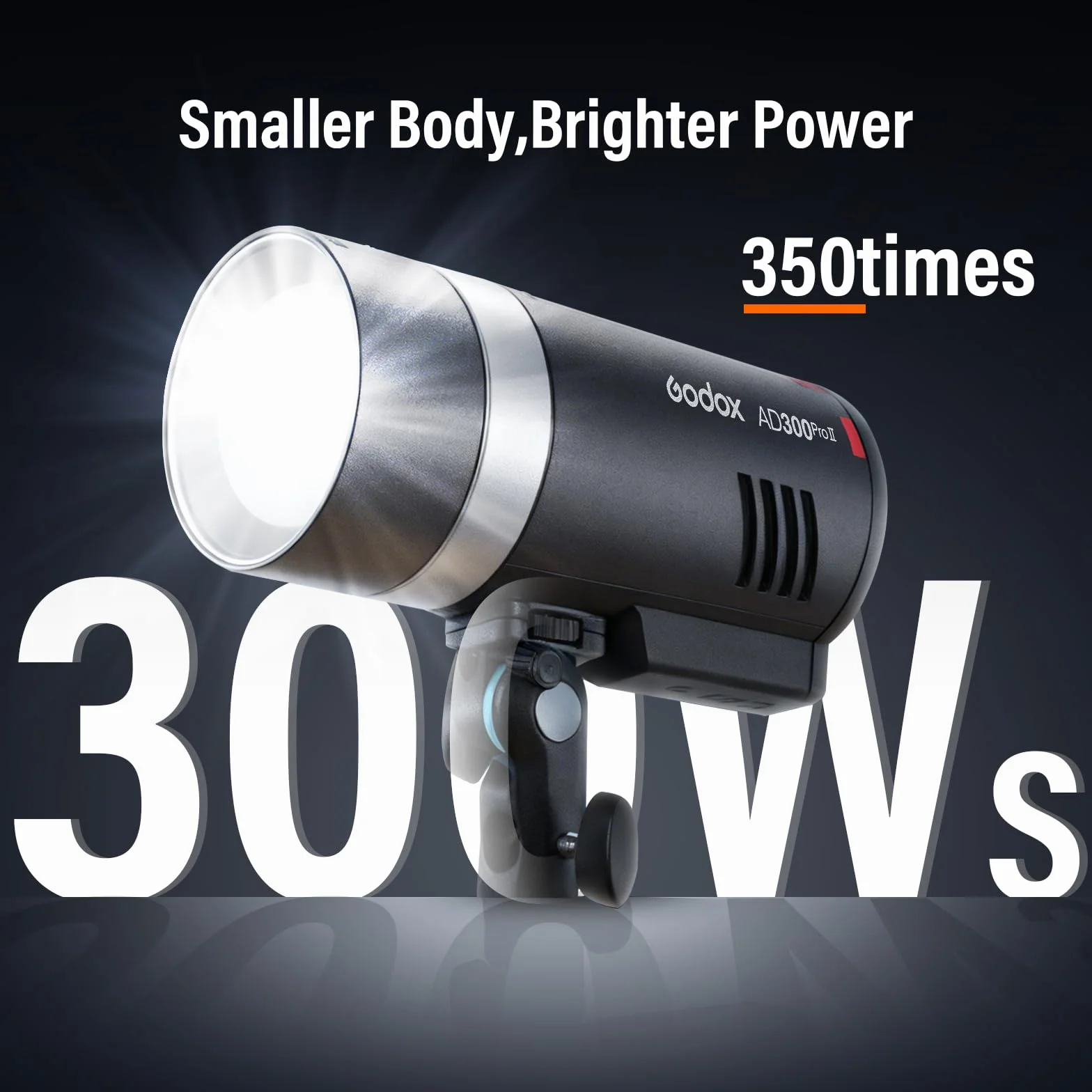GODOX AD300Pro II AD300 ProII 300Ws TTL Flash Strumental Extérieur HSS 1/8000s 350 Flashes Réglage à 10 Niveaux Indicateur de 16 Groupes Lampe de Modélisation Bicolore 12W 2800K-6000K (AD300Pro 2026)