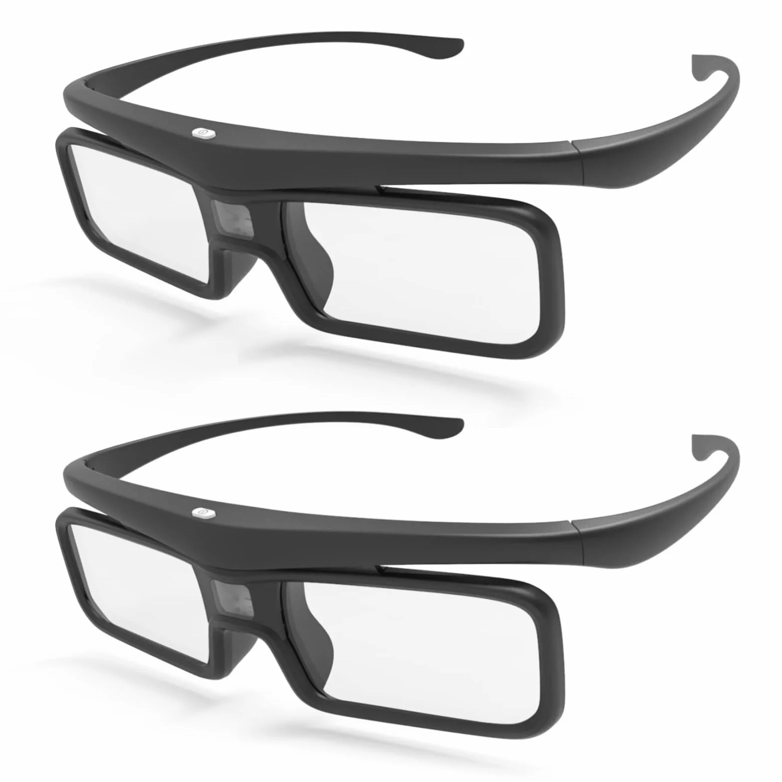 Valerion DLP Link Lot de 2 paires de lunettes 3D à obturation actives rechargeables compatibles avec VisionMaster Max/Pro2/Pro, StreamMater Puls2/Puls & autres projecteurs 3D DLP-Link