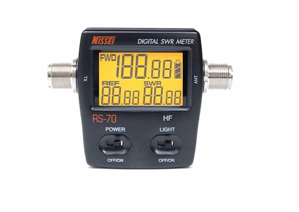 NISSEI ROSMETRO - WATTMETRE DIGITAL RS-50 (VHF et UHF) RS-70 (HF+ 6 m) - MESURE PUISSANCE DIRECTE, REFLECHIE ET ROS