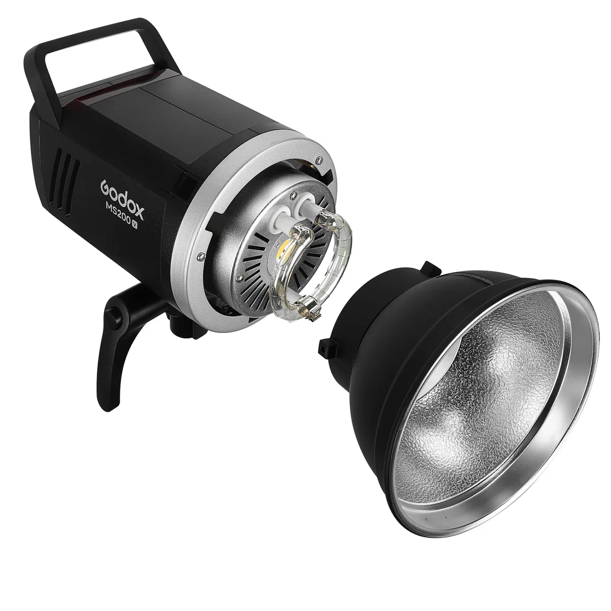 Godox MS200V MS200-V 200W 220V 5600K 2.4G Studio Flash LED Modeling Lamp, Portable Monture Bowens éclairage pour Photographie de Studio et Portrai