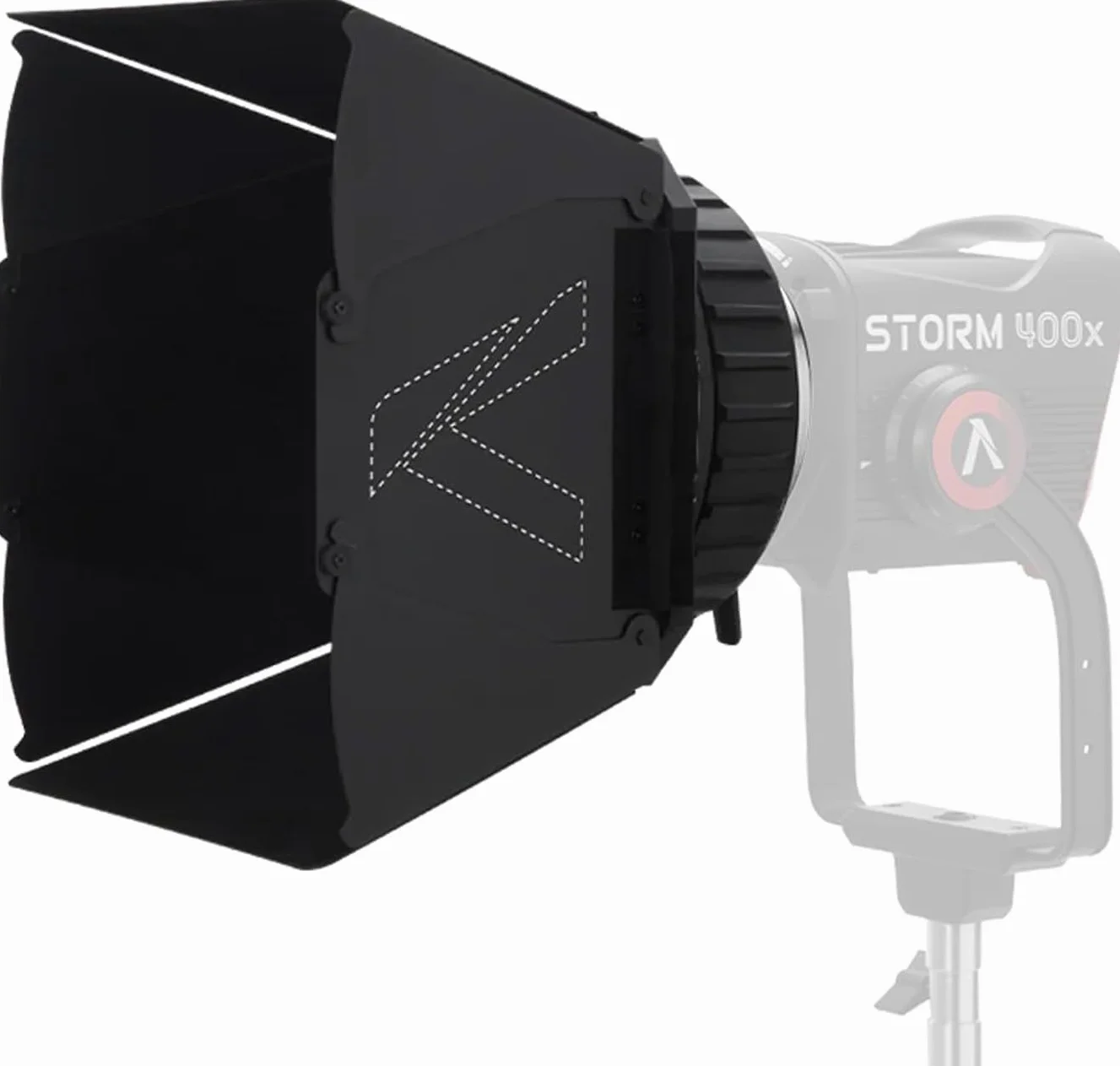 Aputure CF7 Kit Fresnel et Barndoors - Lentille de Fresnel Bowens Mount 7" pour Storm 400x avec Barndoors et Sac de Transport