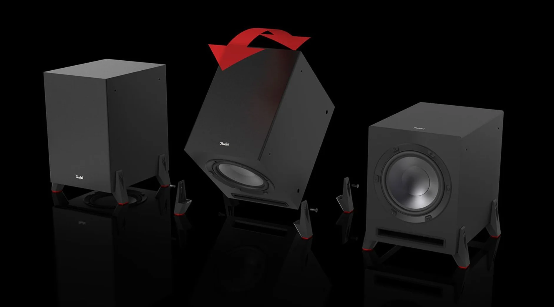 Teufel CONSONO 35 Mk3 Power Edition - 5.1 Enceintes Home cinéma avec Caisson de Basses Puissant, Satellites Hi-FI, système de Son Surround - Noir