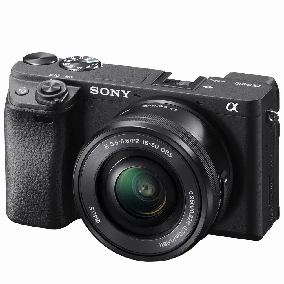 Sony Alpha 6400|Appareil Photo Numérique Hybride APS-C en kit avec l'Objectif Zoom E 16-50mm f/3.5-5.6 PZ OSS (24,2 MP, AF en 0.02s, Suivi des Yeux, 4K HLG, Ecran Selfie Vlogging)(ILCE6400, A6400)