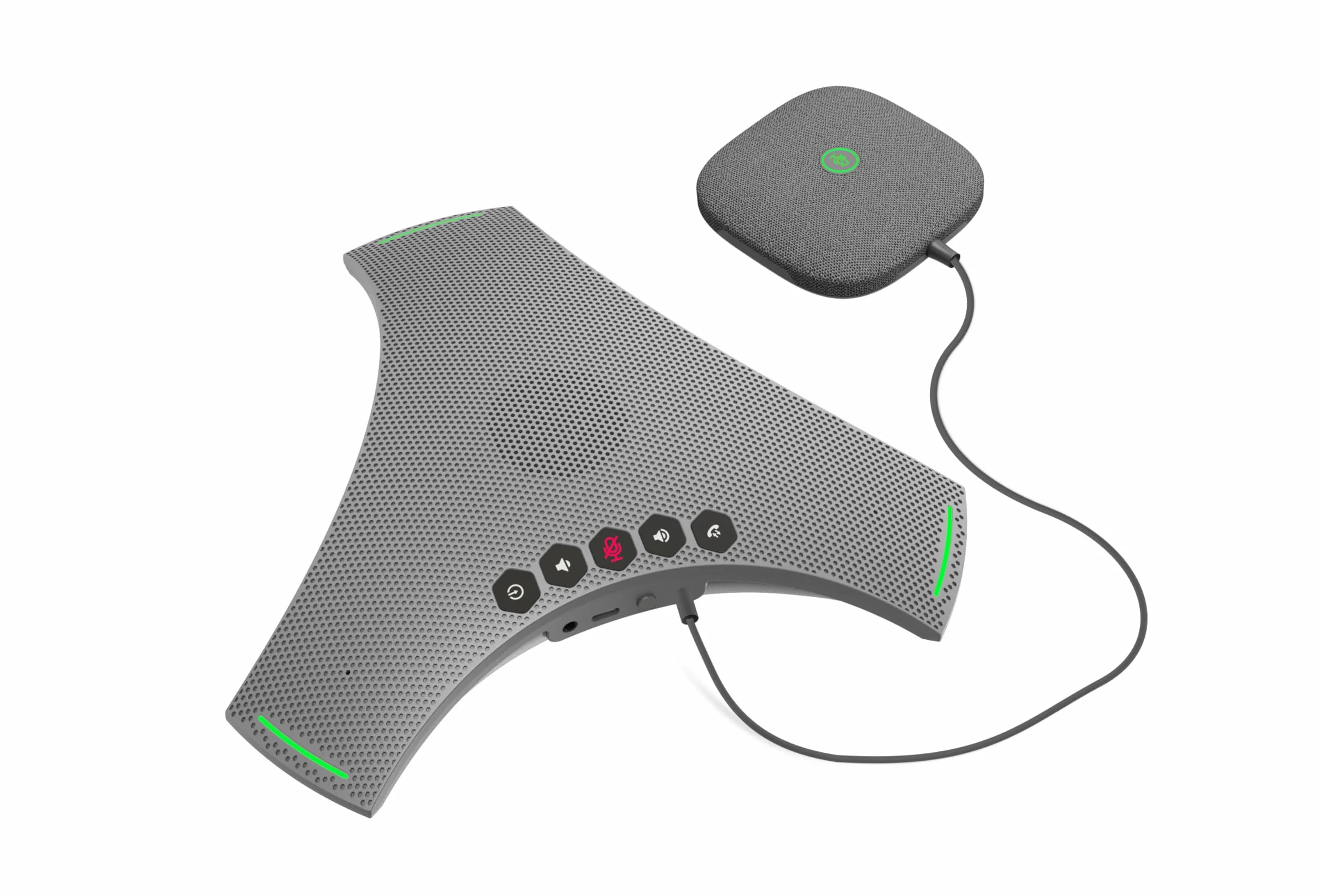 Octopus Ultra, Haut-Parleur et Microhpone de Conférence avec Microphone d'Extension, Réduction du Bruit et de l'écho, Connexion Bluetooth, USB et Connection en Daisy