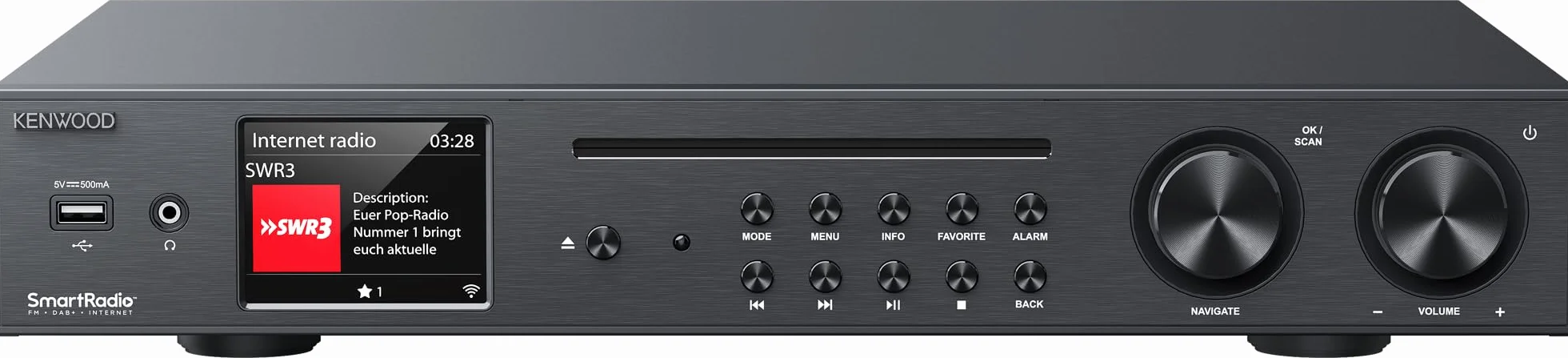 Kenwood KR-W8000SCD-B ricevitore AV 30 W Stereo Nero