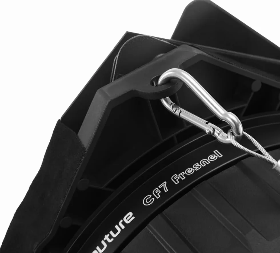 Aputure CF7 Kit Fresnel et Barndoors - Lentille de Fresnel Bowens Mount 7" pour Storm 400x avec Barndoors et Sac de Transport
