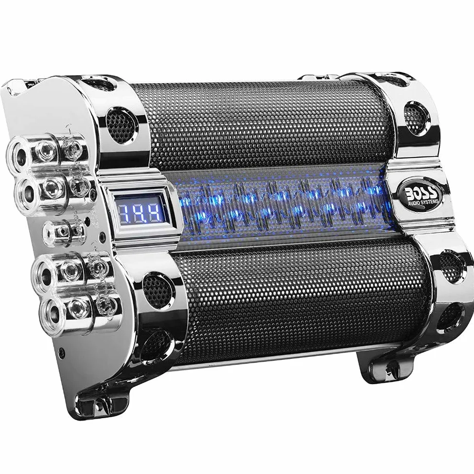 1 condensateur Compatible avec Boss Audio Systems CAP18 Cap 18 Hybrides 18 Farad jusqu'à 18000 Watts rms voltmètre numérique, 1 pièce