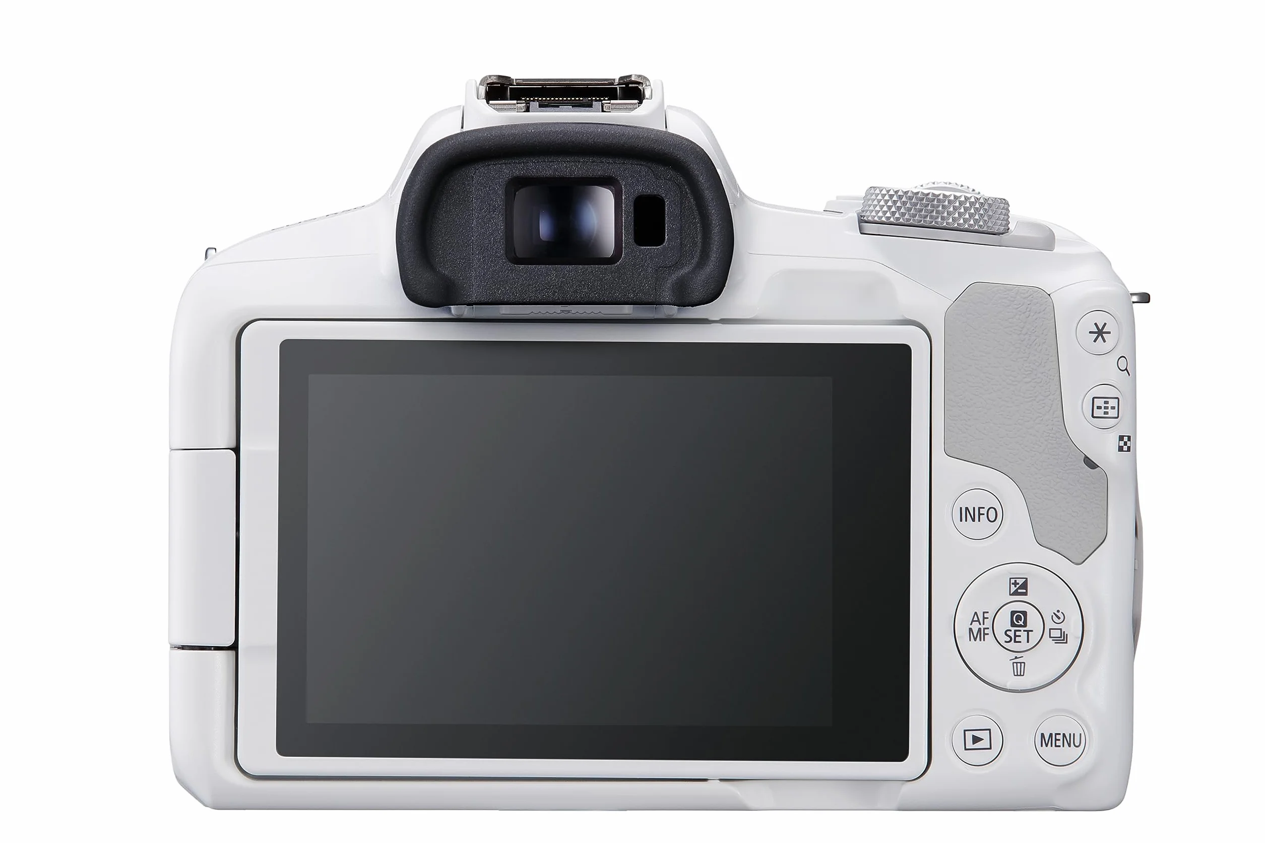Canon EOS R50 Appareil Photo Blanc + Objectif RF-S 18-45 is STM (Hybride APS-C 24M Pixels, 15 im/Sec, CMOS AF Dual Pixel, vidéo 4K/30p, WiFi), Blanc
