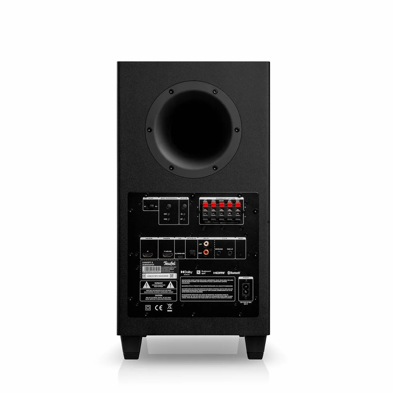 Teufel Ultima 20 Concept Système Home Cinéma 5.1 Surround, Ensemble Complet avec Récepteur AV Intégré, Bluetooth, Dolby Audio, Fonction Carte Son USB-C, HDMI Arc CEC (Noir)