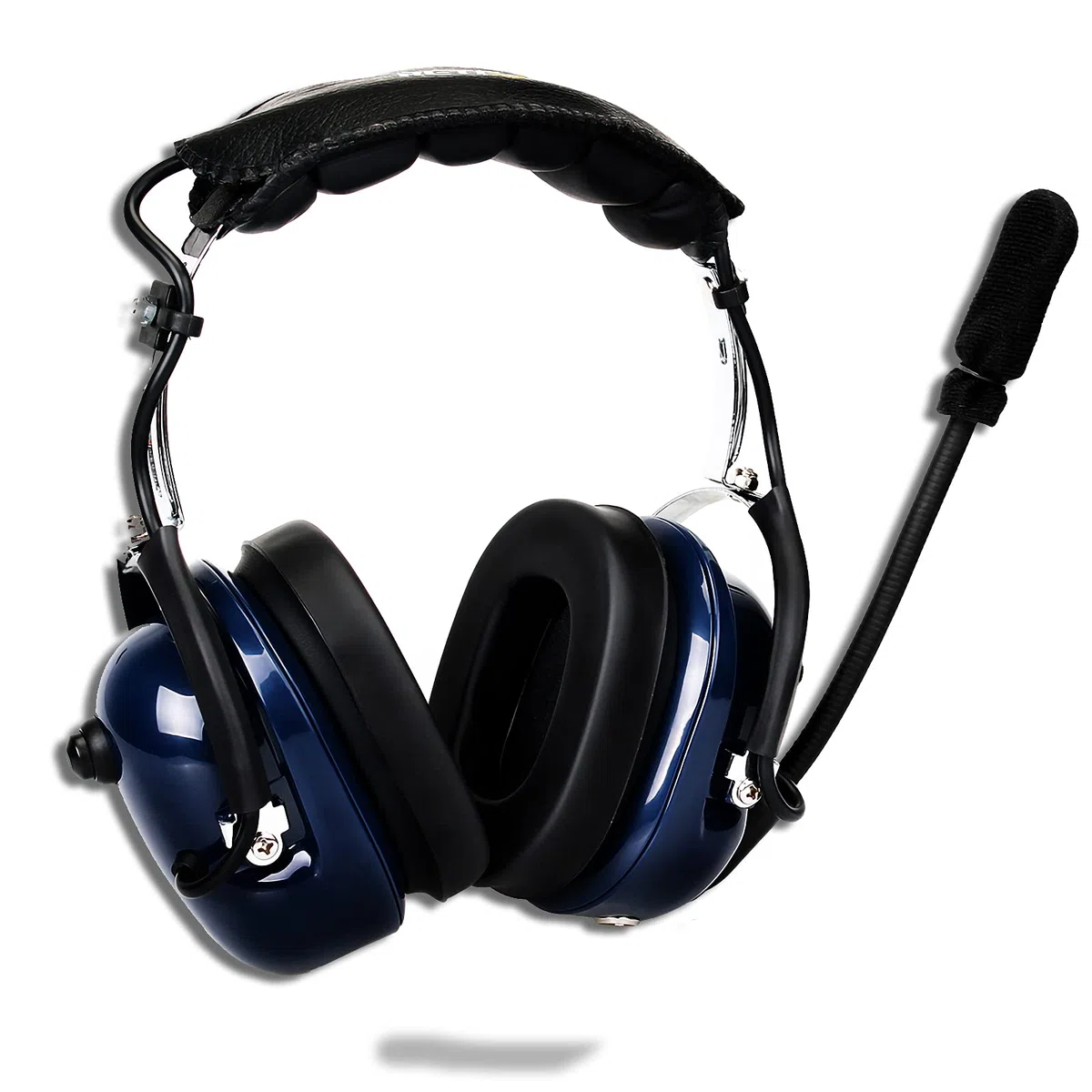 Retevis Casque Aviation Écouteur Casque Réduction de Bruit VOX Oreillette Compatible avec Talkie Walkie RT24 RT27 RT619 BAOFENG BF-888S UV-5R Kenwood HYT TYT WOUXUN (Bleu,1 Pcs)
