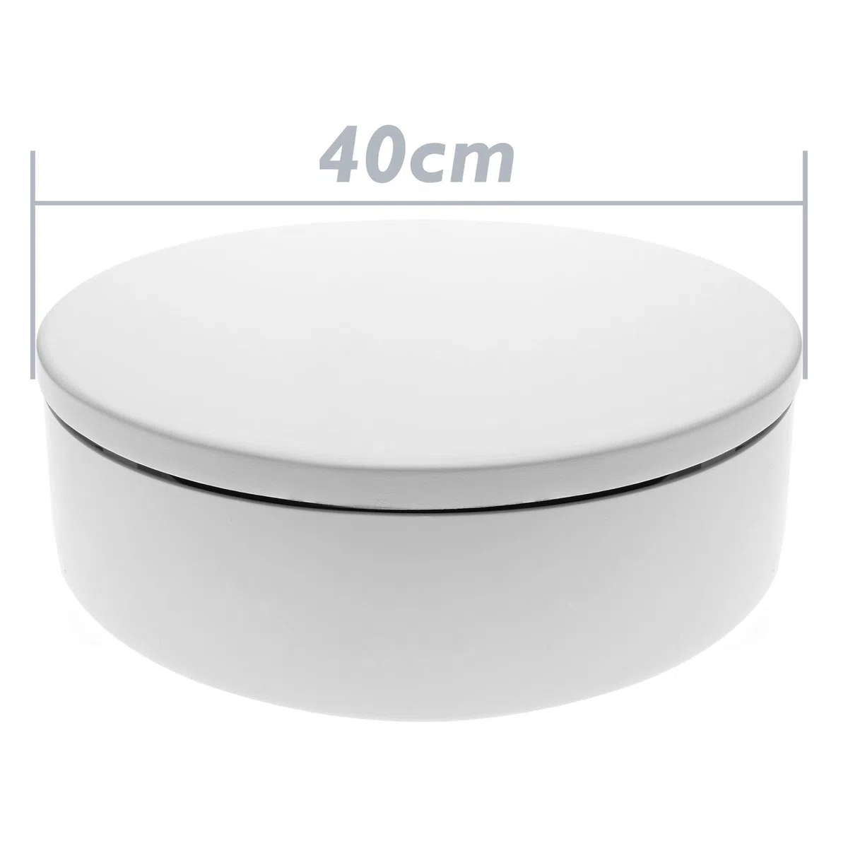 PrimeMatik - Plateau tournant electrique 40 cm blanc