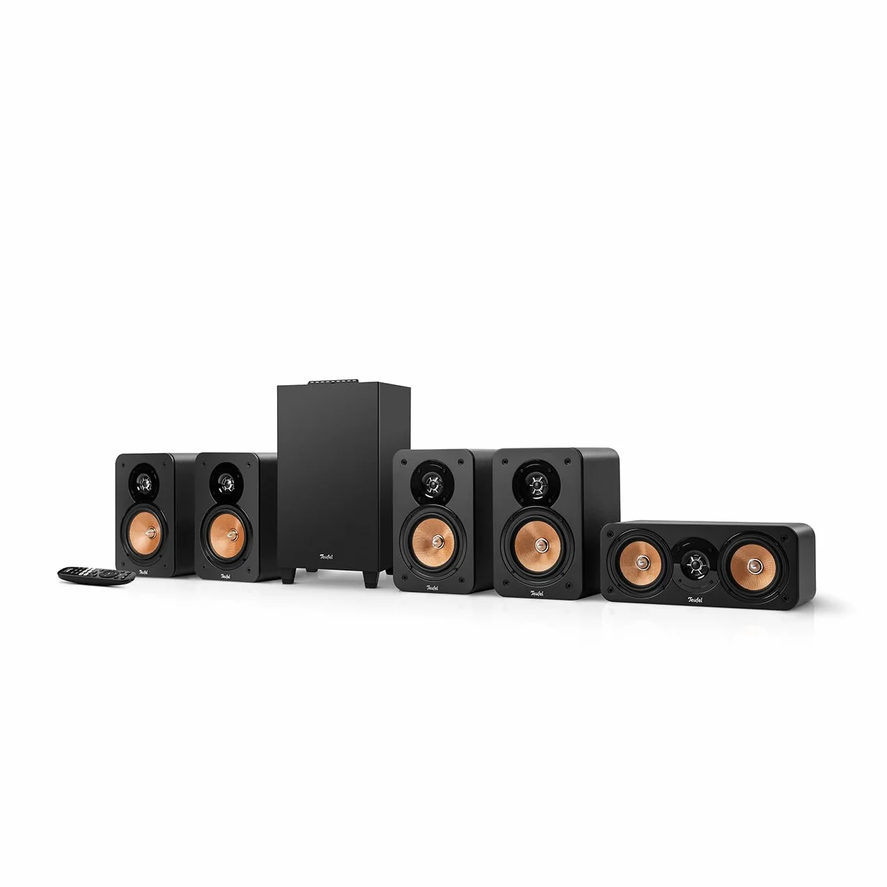 Teufel Ultima 20 Concept Système Home Cinéma 5.1 Surround, Ensemble Complet avec Récepteur AV Intégré, Bluetooth, Dolby Audio, Fonction Carte Son USB-C, HDMI Arc CEC (Noir)