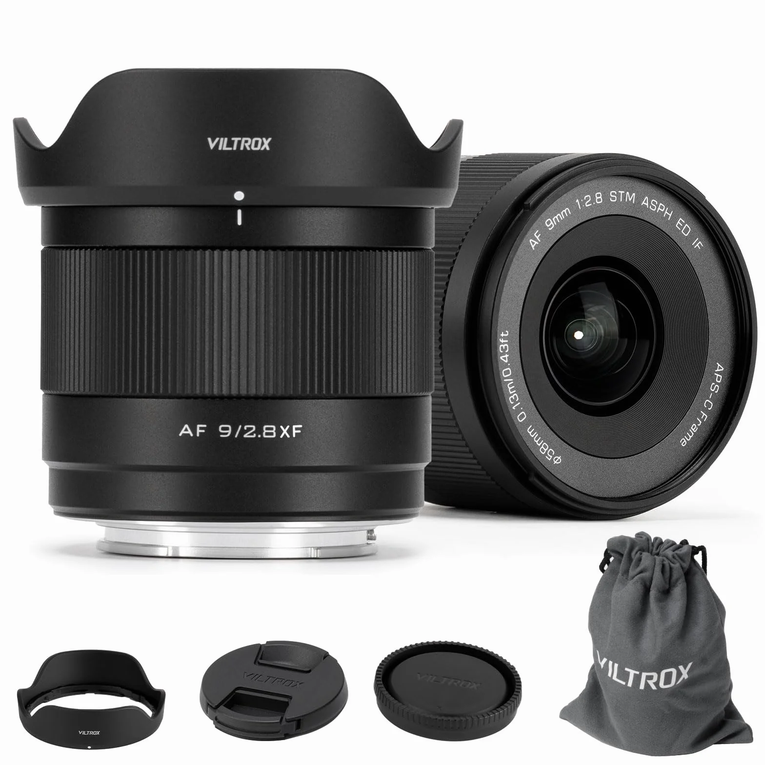 VILTROX 9mm F2.8 Air à Monture XF Objectif pour Fuji X APS-C Objectif Ultra Grand Angle Autofocus pour Fujifilm à Monture X X-S20 X-T5 X-T50 X-T30II X-H2S X-H2 X-S10 X-E5 X-M5 X-T4