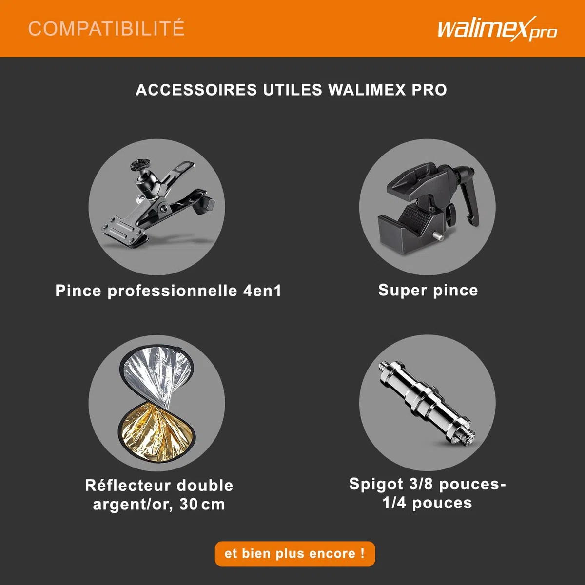 Walimex Pro Table de prise de vue Tavola (hauteur de prise de vue 28 cm)