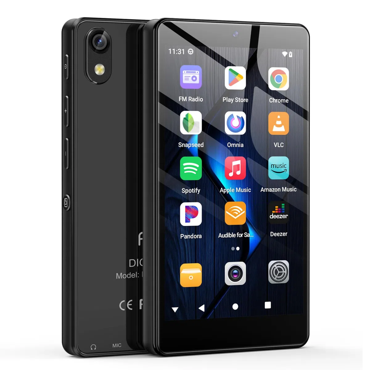 Lecteur MP3 96 Go avec Bluetooth WiFi, Lecteur MP4 4,02 Pouces avec Appareil Photo et Haut-Parleur, lecteurs MP3 Android 13 avec Spotify Kids, Audible, Deezer, Play Store