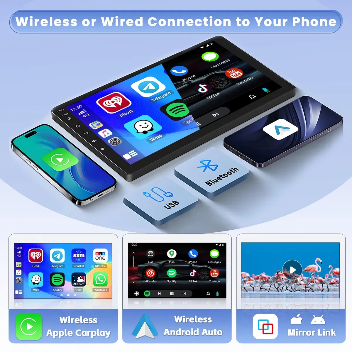 Hikity [8 Core 4+64GB] Android 15 Autoradio Carplay Android Auto sans Fil pour Peugeot 508 2012-2016 Radio Écran Tactile 9” Bluetooth Stéréo Mirror Link GPS WiFi SWC FM RDS DSP EQ