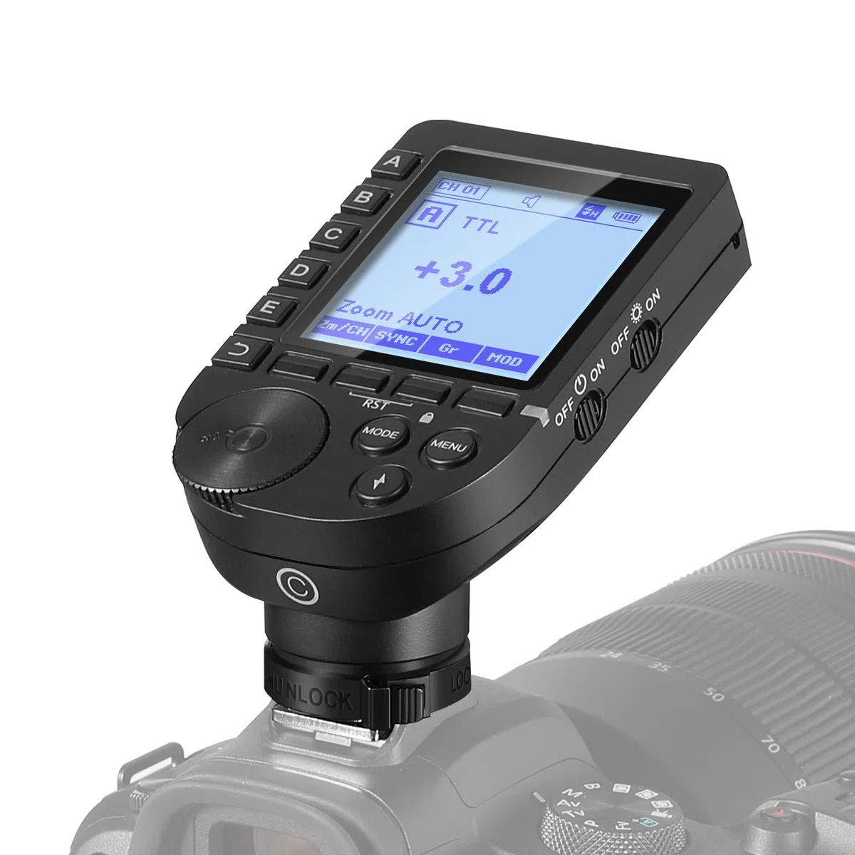 NEEWER Déclencheur Flash sans Fil QPRO-C TTL Amélioré Compatible avec Canon 1/8000s HSS Écran Design Incliné 5 Groupes 9 Fonctions Personnalisables pour Q4 Q3 Z2 Z1 Z760 NW760 S101-300W PRO/400W Pro