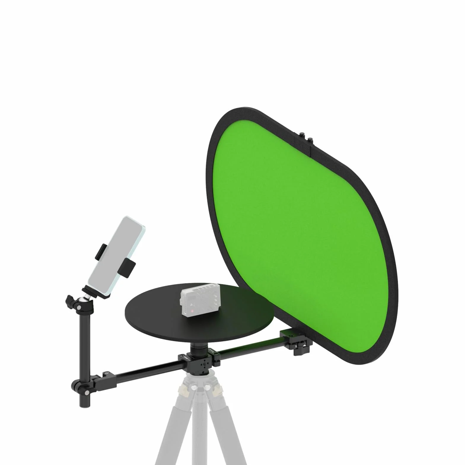 Plateforme Rotative 360° pour Photographie avec Fond, Plateau Tournant Modulaire pour Vidéo et Produits, Rotation Fluide à Double Roulement, pour Smartphone, DSLR et Hybride, Charge 5 kg – V360MINI