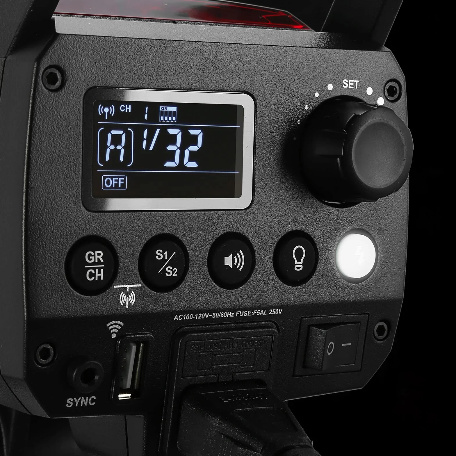 Godox MS300-V Studio Flash avec COB LED Modeling Lampe 5800K ± 200K, GN58 300Ws Flash avec Godox 2.4G sans Fil Système Flash Stroboscopique Bowens Mount