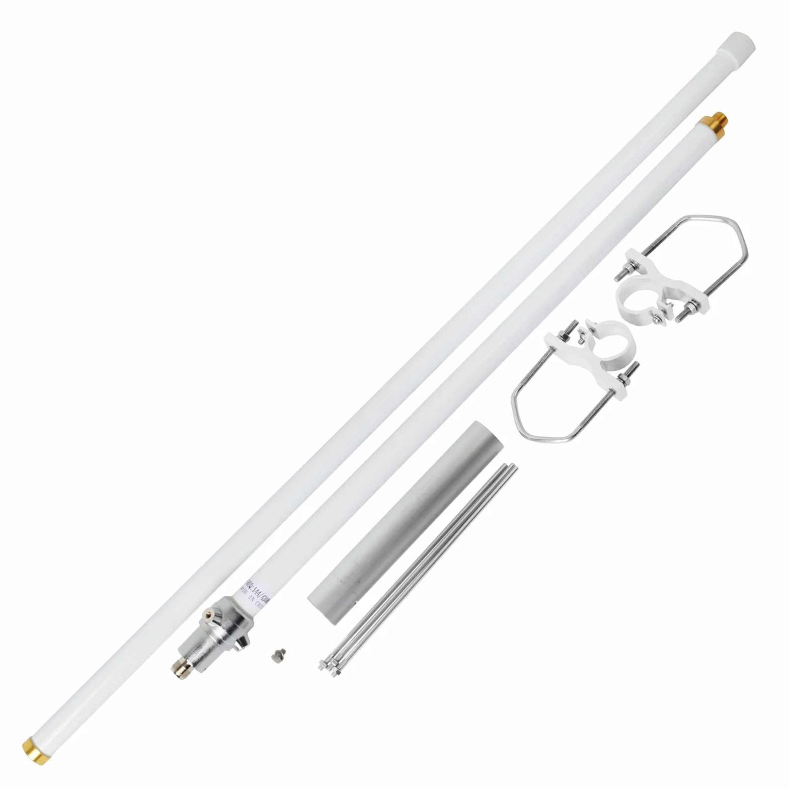 UAYESOK Amateur Station de Base Antenne UHF VHF Fibre de Verre Antenne Stationaire Antenne de Base Vertical 4.5/7.2dBi SO239 Haute Amplification pour Émetteur Répéteur de Police Scanner Camion SUV