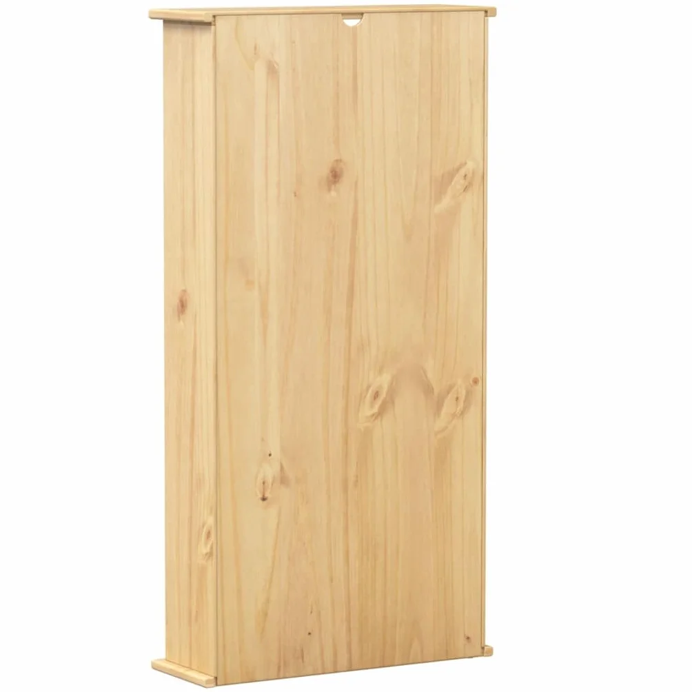 vidaXL Armoire à CD Corona 52x17,5x103 cm Bois de pin Massif, unité de Rangement CD, Armoire de Rangement CD, Meuble de Rangement CD