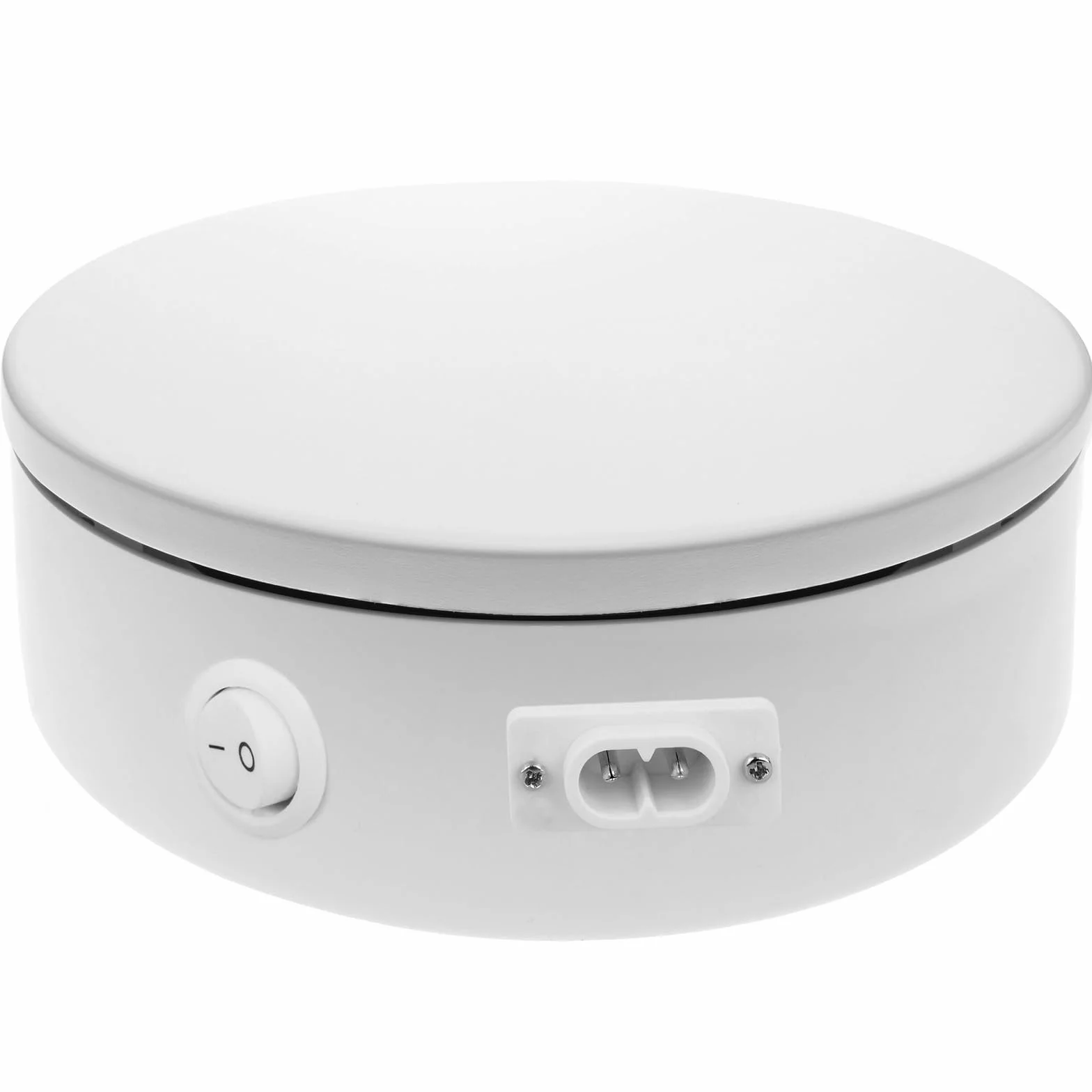 PrimeMatik - Plateau tournant electrique 40 cm blanc