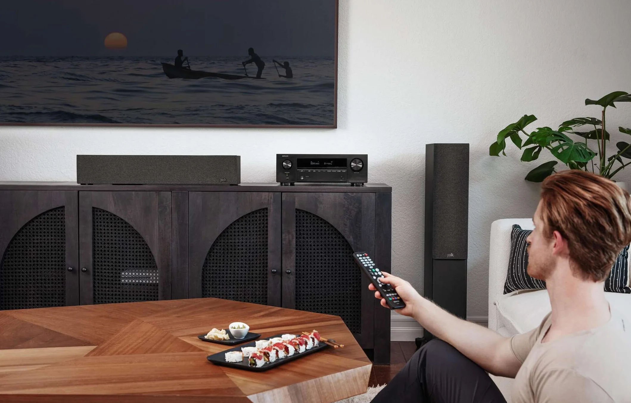 Denon AVR-X1700H Dab Amplificateur AV Home Cinéma 7.2 Canaux, 145W, Radio Dab+/FM, HDMI 8K, HEOS Multiroom, AirPlay 2, Dolby Atmos, DTS:X, Bluetooth - Noir