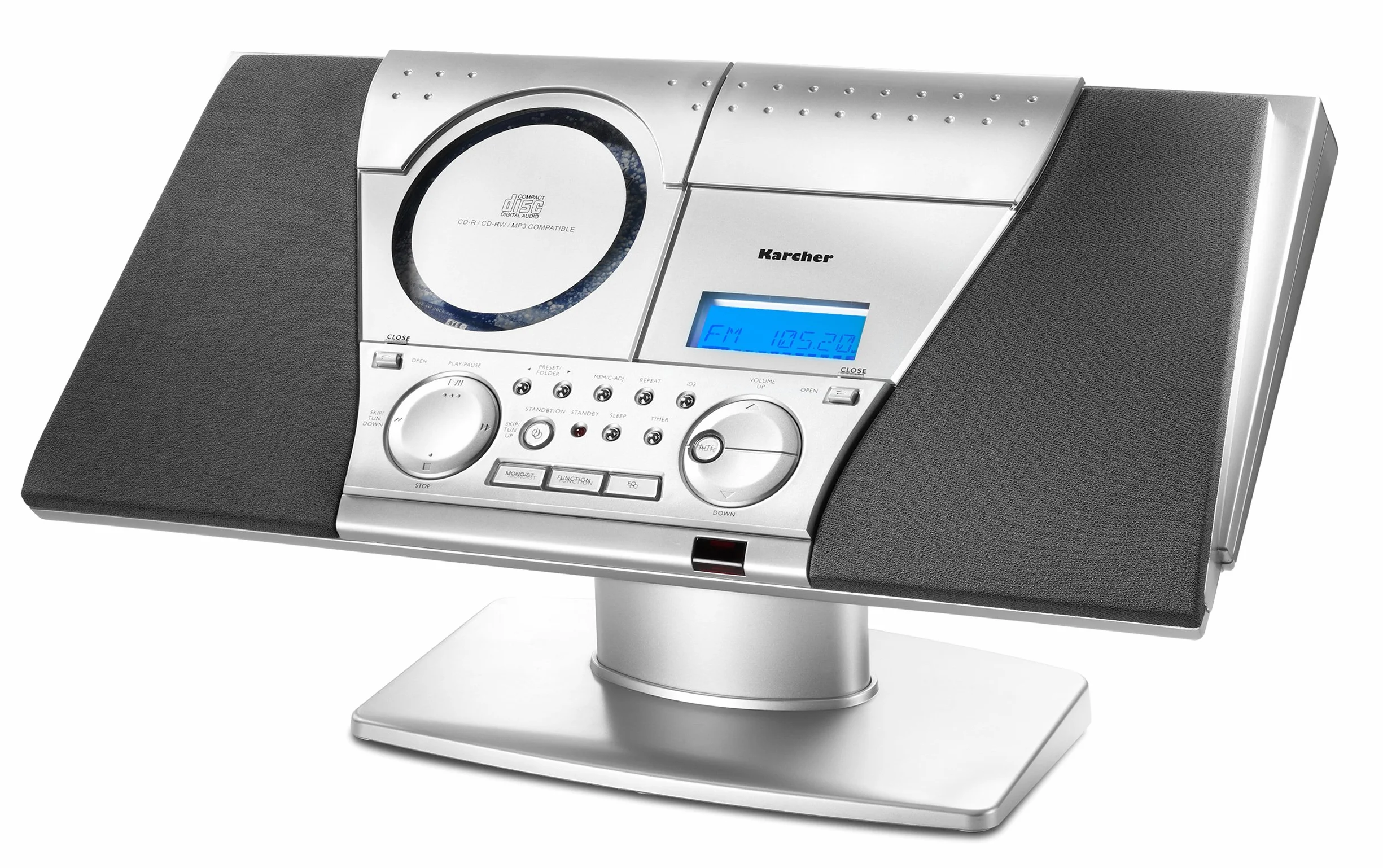 Karcher 864844 Lecteur CD 1 x USB Argent