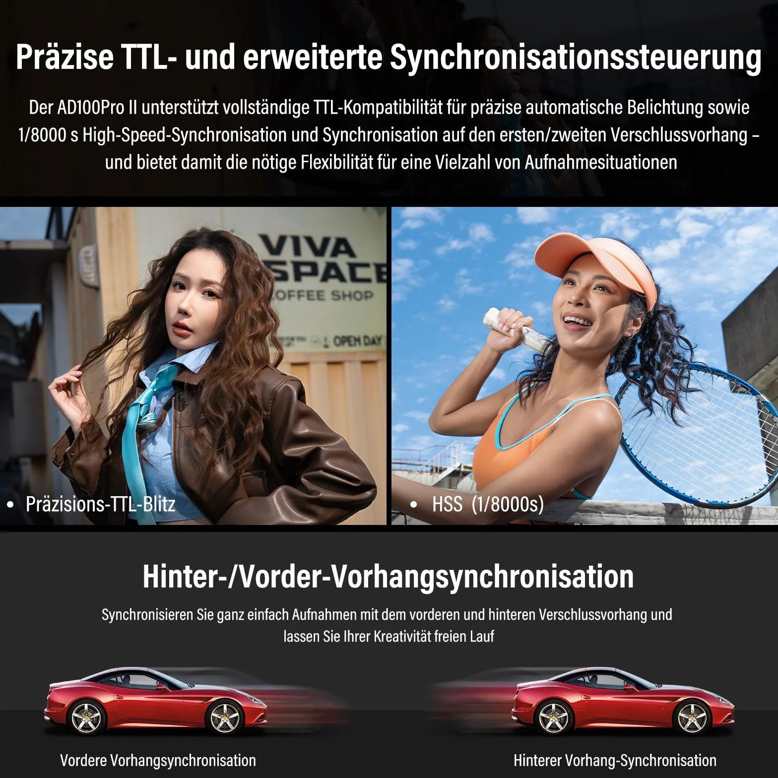 GODOX AD100ProII Flash Kit AD100Pro Upgrade Lumière Strobe Photographie,100Ws 2.4G San Fil HSS 1/8000s Flash Extérieur,USB-C Recharge,Batterie 2850mAh 490 Flashs Pleine Puissance Lampe de Modelage LED